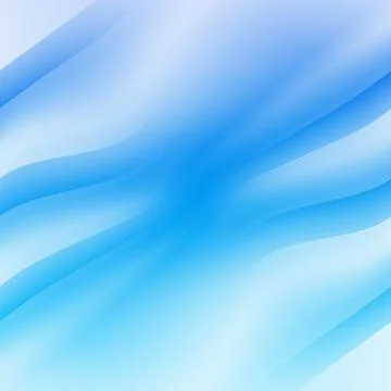 Abstract Blue Gradient Wave Background with Smooth Lines Stock Illustration