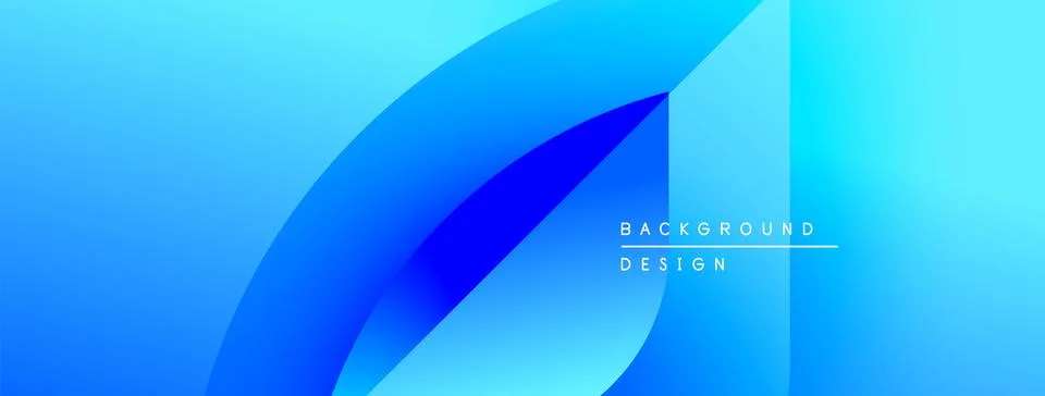 Abstract blue gradients create dynamic flowing shapes. Modern design elements 스톡 일러스트