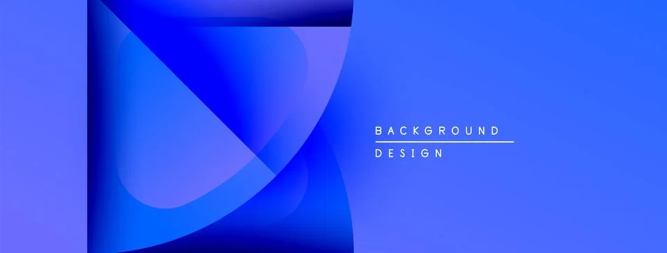 Abstract blue gradients create dynamic visual flow. Modern design elements Stock Illustration