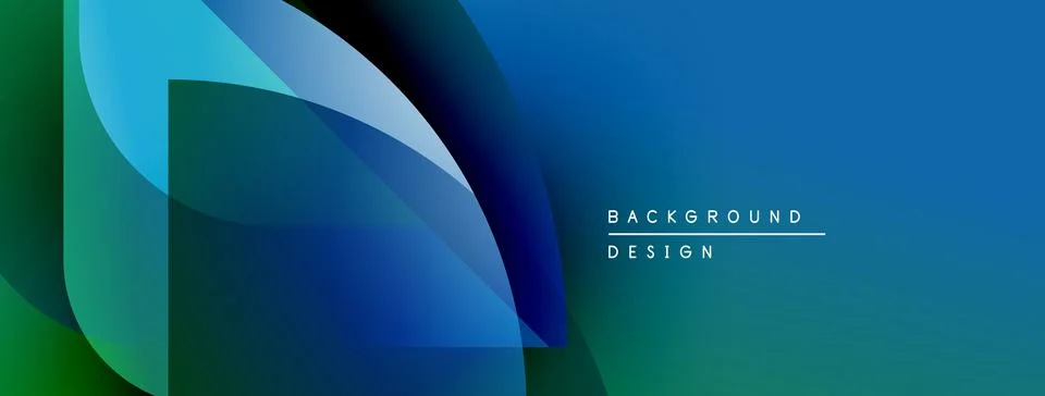 Abstract blue gradients overlap, creating dynamic visual effect. Text reads 스톡 일러스트