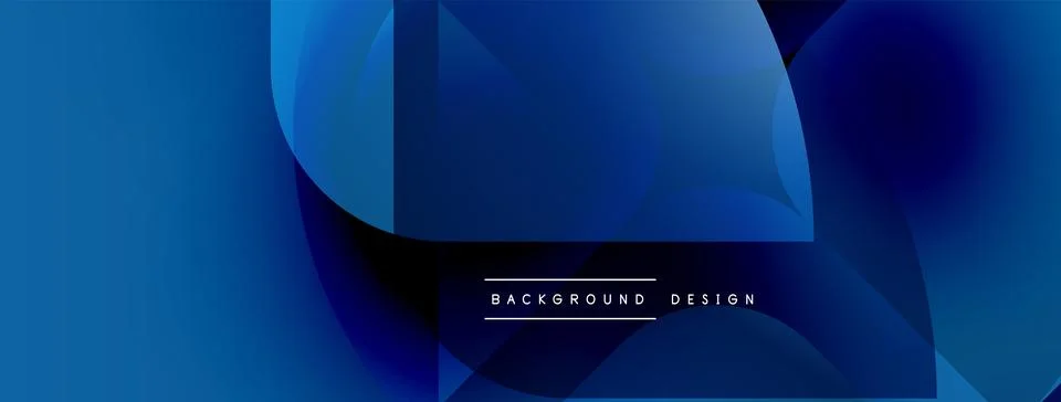Abstract blue gradients overlap, creating dynamic visual texture. Modern design Stock-Illustration