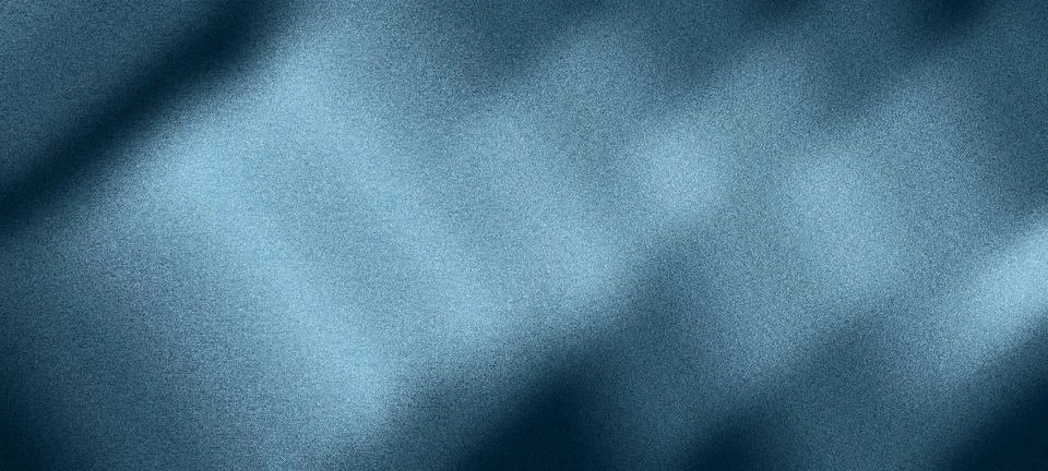 Abstract blue grainy gradient background with soft texture Stock Illustration