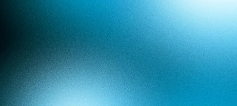 Abstract blue grainy gradient background with blurred texture Stock Illustration