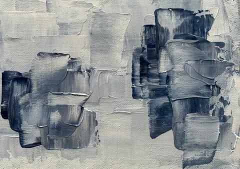 Abstract Blue Gray Painted Background With Canvas Texture 库存照片