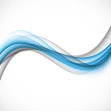 Abstract blue gray wave Stock Illustration