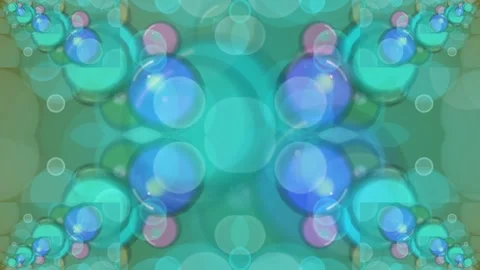 Abstract Blue Green Bubbles Background Animation. Vídeo Stock 329927204