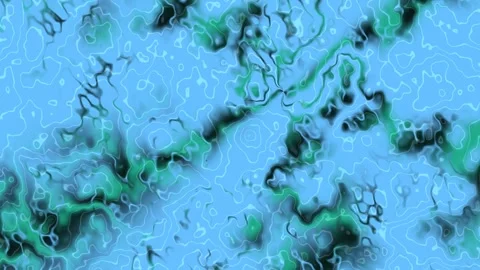 Abstract Blue Green Fluid Pattern Seamless Loop Stock Footage 340788038