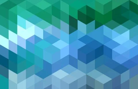 Abstract blue green geometric background, vector Stock Illustration