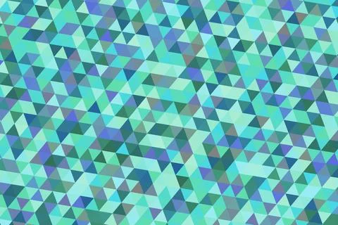 Abstract blue green geometric pattern with 3d cubes Stock Illustration