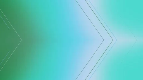 Abstract Blue Green Gradient Arrow Shapes with Geometric Lines Background Stock Footage 332493895