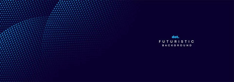 Abstract Blue Green Gradient Circles Flowing Dot Geometric Technology Background Stock Illustration