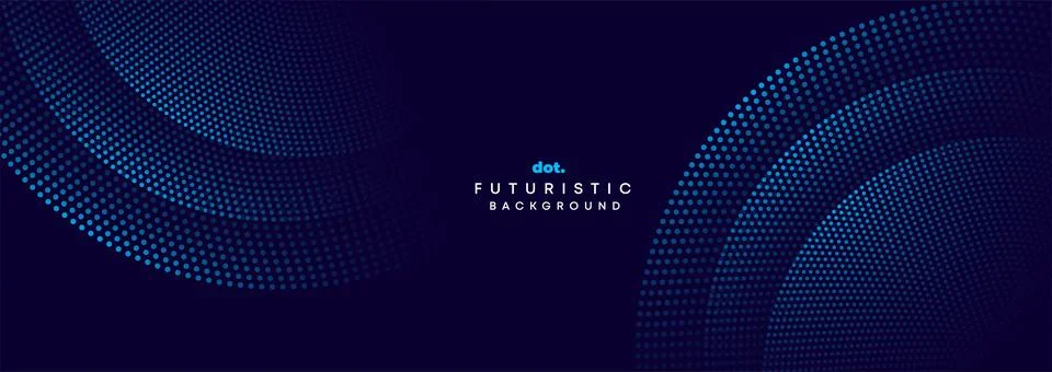 Abstract Blue Green Gradient Circles Flowing Dot Geometric Technology Background Stock Illustration