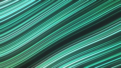 Abstract Blue Green Light Streaks Flowing Waves Motion Background Dynamic Stock Footage 333465063