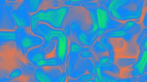 Abstract blue green orange background, digital seamless loop animation 库存影片 310047226