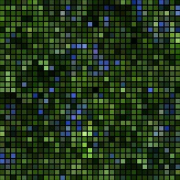 Abstract blue green pixelated background Stock Illustration