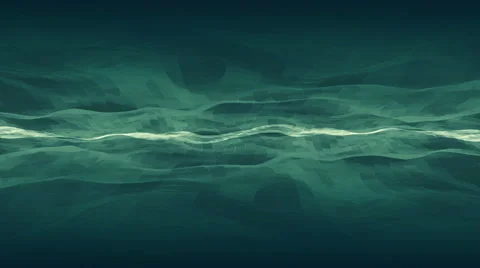 Abstract blue green wave background Stock Footage 65417518