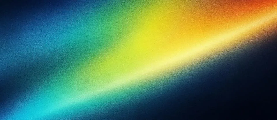 Abstract Blue Green Yellow Gradient Grainy Texture Background 库存插图