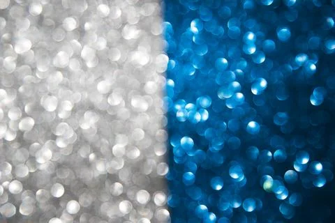 Abstract blue grey colored bokeh background Stock Photos