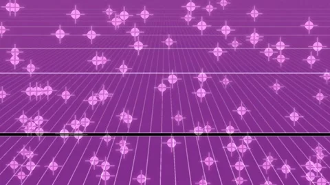 Abstract Blue Grid Background with Glowing Tech Pattern and Light Lines Stock Footage 336168859