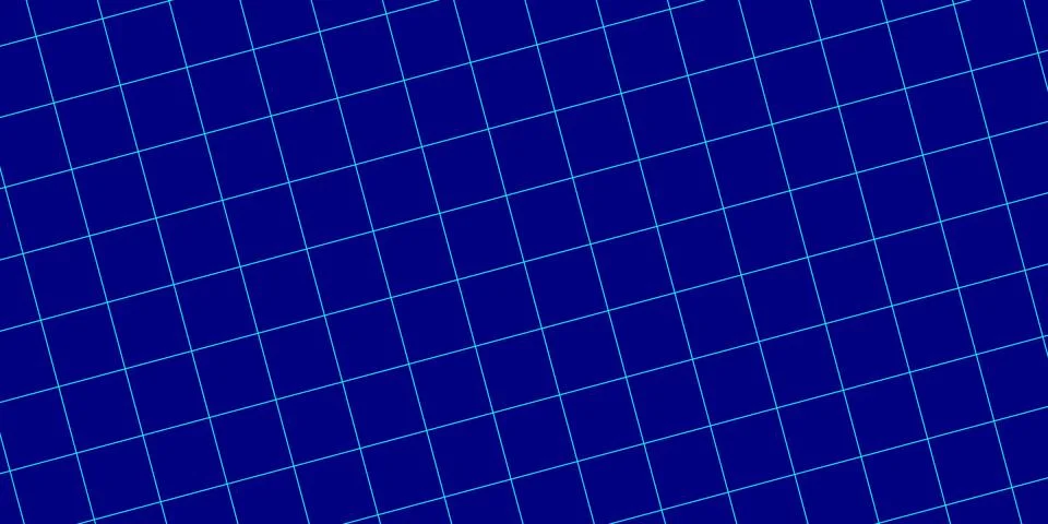 Abstract Blue Grid Background with Perspective Lines Illustrazione stock