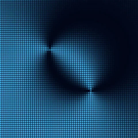 Abstract blue grid background transition with deep digital tech lines Stock Footage 342522450