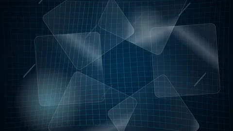 Abstract blue grid pattern background for technology and futuristic concepts Stock Footage 344248556