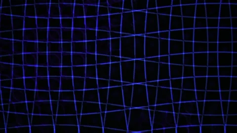 Abstract Blue Grid Pattern on Dark Background with Subtle Textures. Stock Footage 333932431