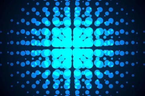 Abstract blue half tone spread on background Illustrazione stock