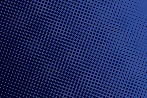 Abstract blue halftone pattern background with gradient circular dots Stock Illustration