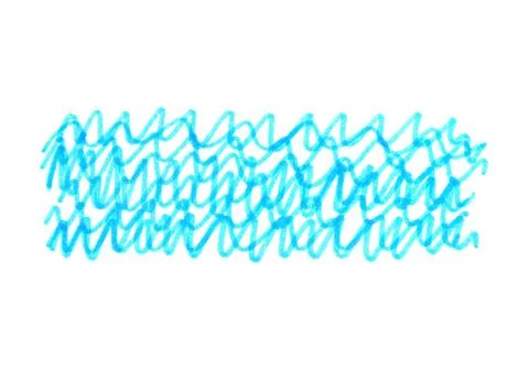 Abstract blue handmade texture on white Stock Illustration
