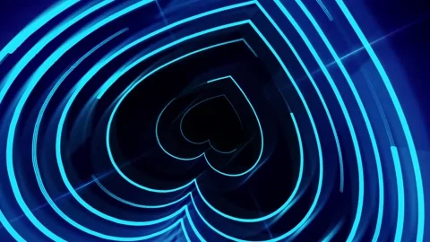 ABSTRACT BLUE HEART Stock-Footage 160983443