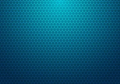 Abstract blue hexagon with dot pattern technology background Stock Illustration