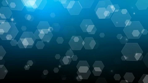 Abstract blue hexagon pattern - seamless looping, 4K Stock Footage 85378014