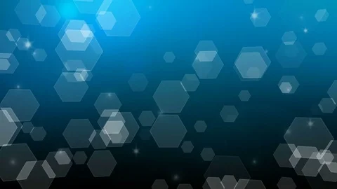 Abstract blue hexagon pattern - seamless looping, 4K Stock Footage 85410718