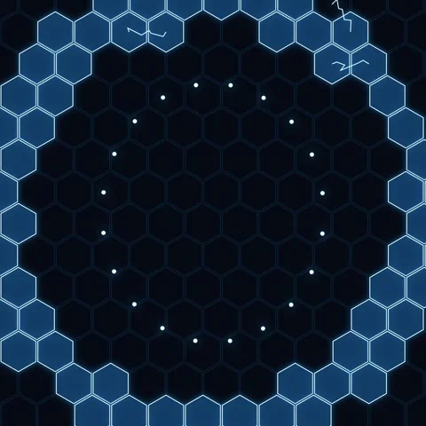Abstract blue hexagonal geometric pattern background for modern design and .. Stock Footage 345689217