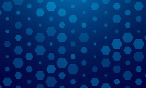 Abstract blue hexagonal grid Illustrazione stock