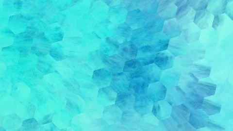 Abstract blue hexagonal texture. Geometric fractal background. Fantasy digita Stock Illustration