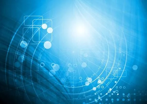 Abstract blue hi-tech background. Vector illustration Abstract blue hi-tec... 库存照片