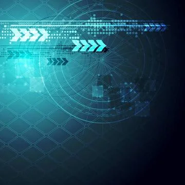Abstract blue hi-tech background Abstract blue hi-tech background. Vector ... Stock Photos