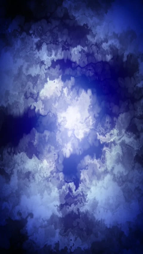 Abstract Blue Hued Clouds Vertical 4K Loop Stock-Footage 267499535