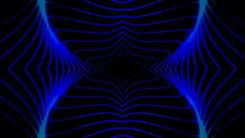 Abstract Blue Hypnotic Lines 库存影片 193357995