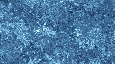 Abstract blue ice glowing edge transition on alpha background Stock Footage 237579935