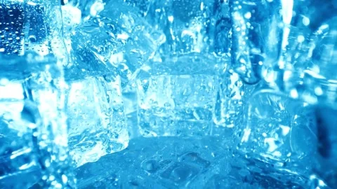 Abstract Blue Ice Texture Background Stock Footage 308632760