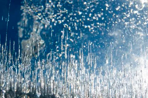 Abstract blue ice texture. The background of the winter frozen surface. Foto stock