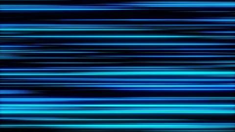 Abstract blue illuminated lines moving sideways. Stock Footage 295778202
