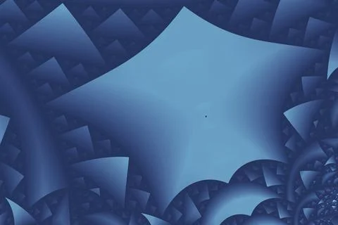 Abstract blue industrial background, tech fractal design Stock Illustration