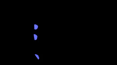 Abstract Blue ink drop on a black background for effects with Alpha V6 Stock Footage 94519950