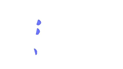 Abstract Blue ink drop on a white background for effects with Alpha V2 Stock Footage 94519982