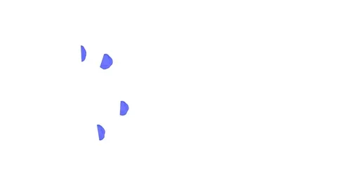Abstract Blue ink drop on a white background for effects with Alpha V3 Stock Footage 94519988