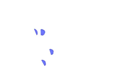 Abstract Blue ink drop on a white background for effects with Alpha V7 Stock Footage 94520003